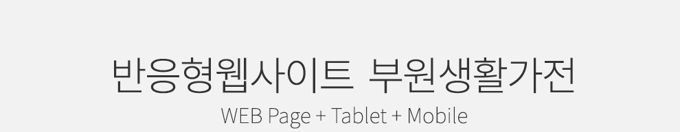 (주)부원생활가전 대표 웹사이트 리뉴얼 상세 이미지 2