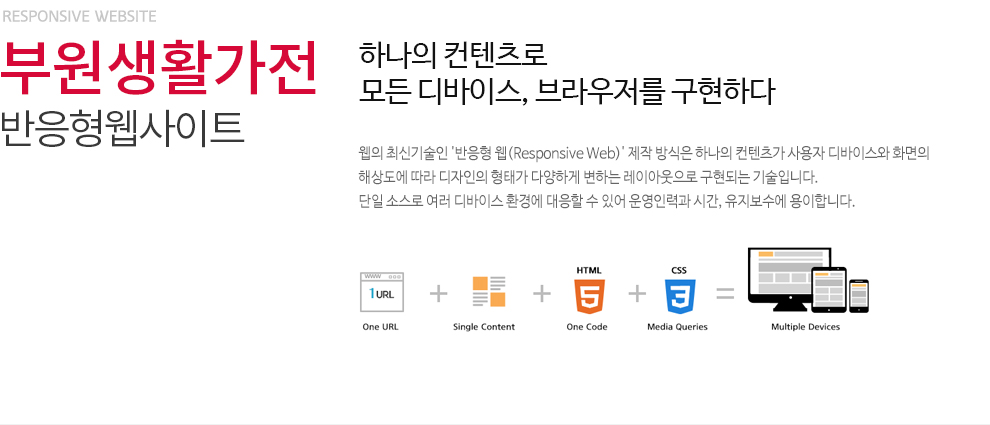 (주)부원생활가전 대표 웹사이트 리뉴얼 상세 이미지 4