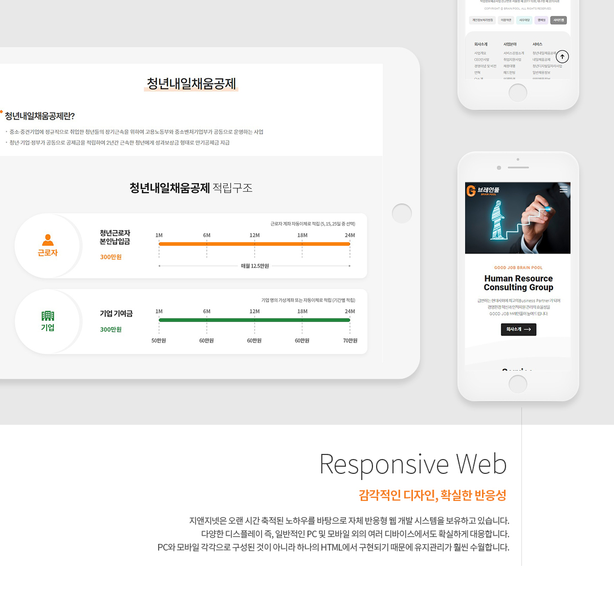 브레인풀 반응형 웹사이트 리뉴얼 상세 이미지 3